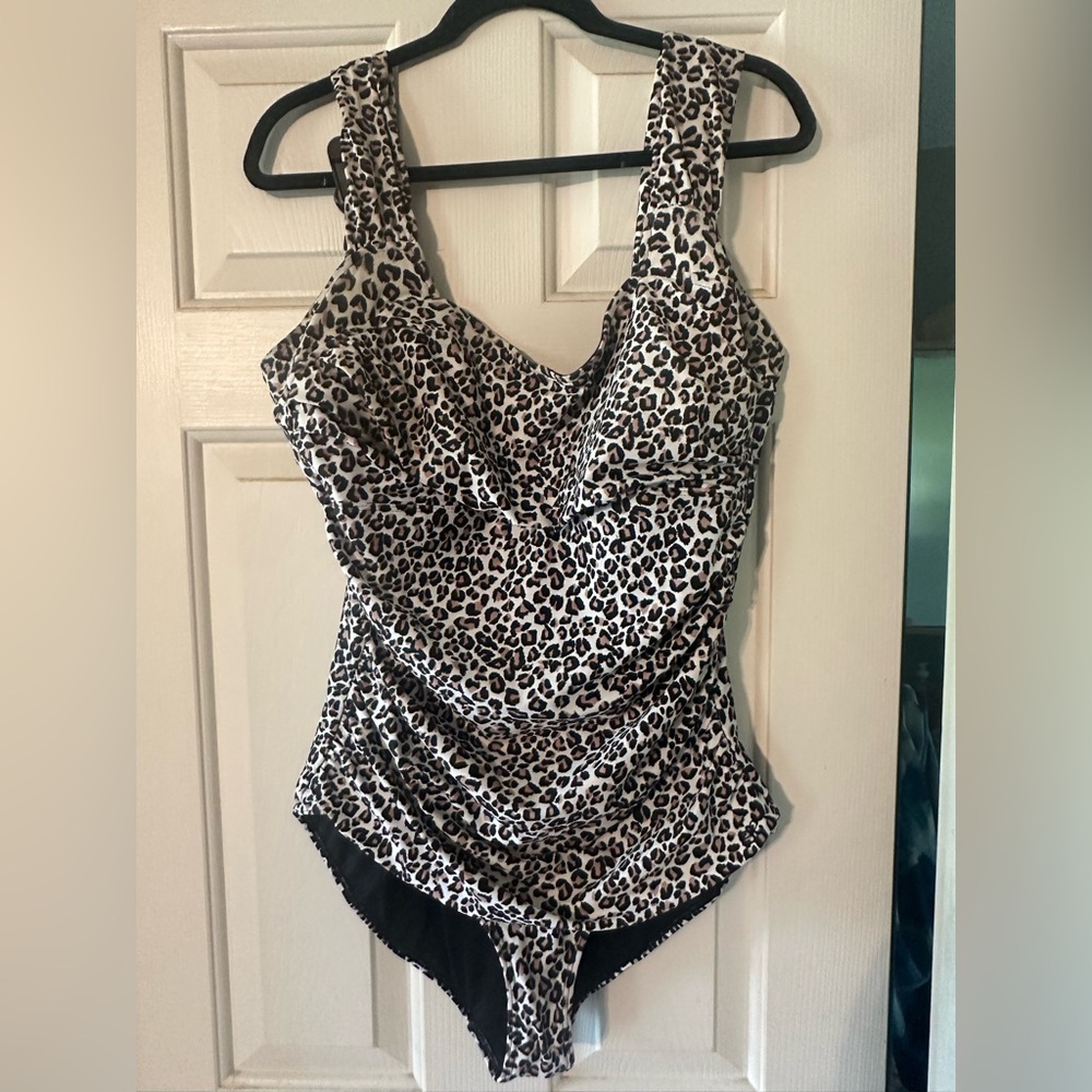 Albion Fit Leopard Print Swimsuit